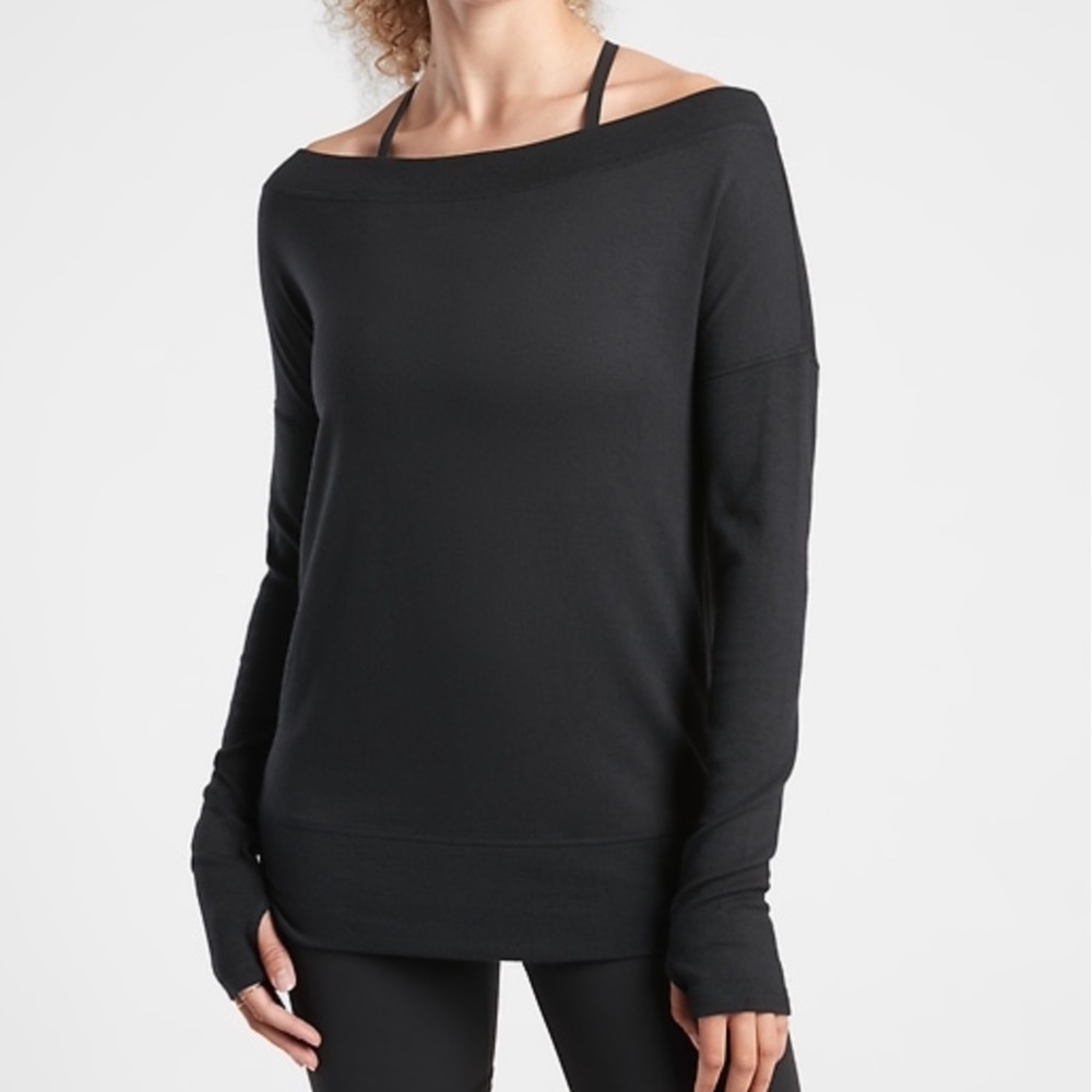 Athlete Studio Barre Sweatshirt, black, size M